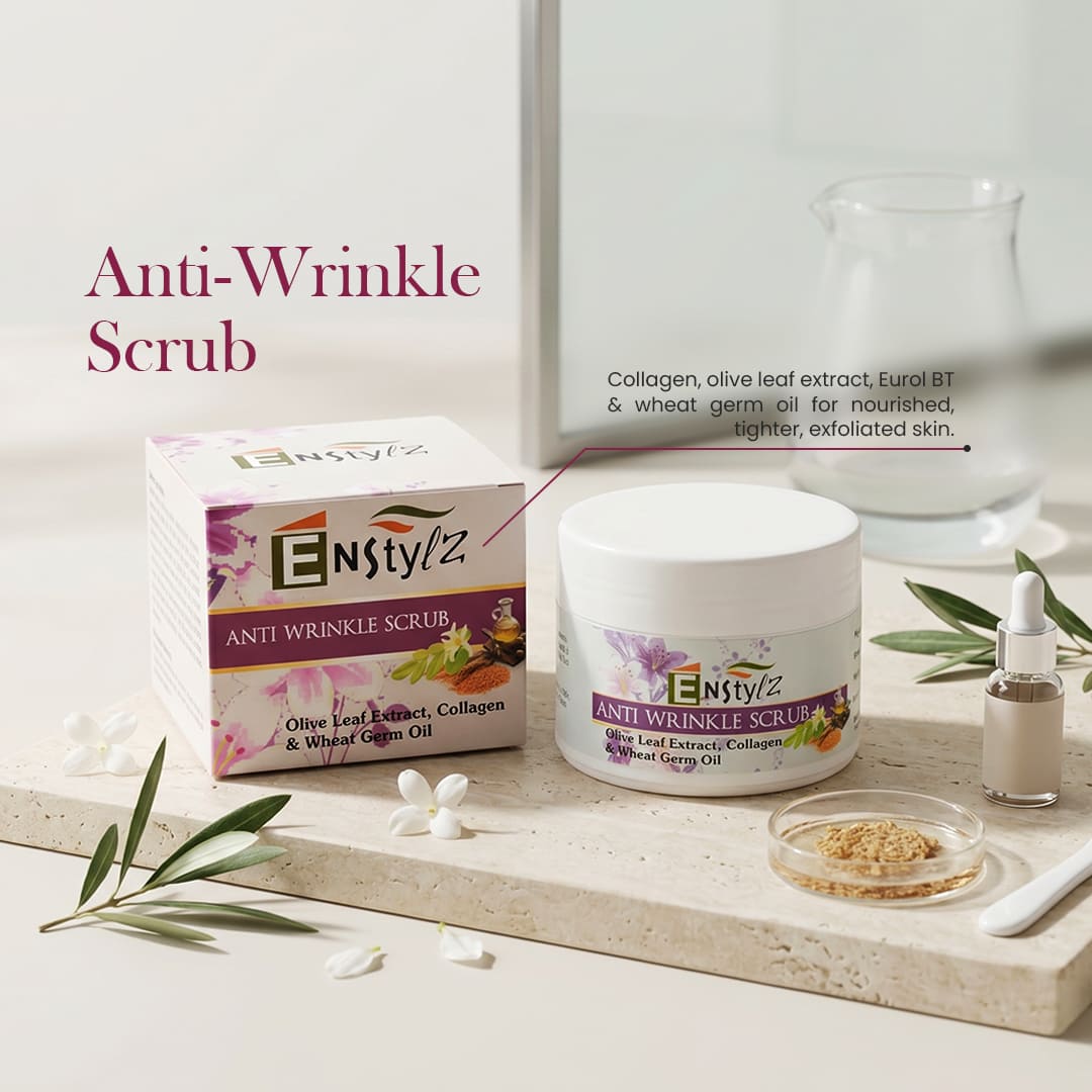Enstylz Anti Wrinkle Scrub with Collagen | Skin Repair & Firming Scrub - Image 2