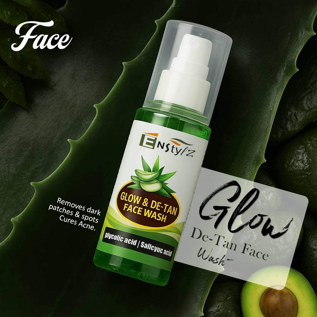 Enstylz Glow & De-Tan Face Wash with Glycolic Acid & Salicylic Acid - Image 2
