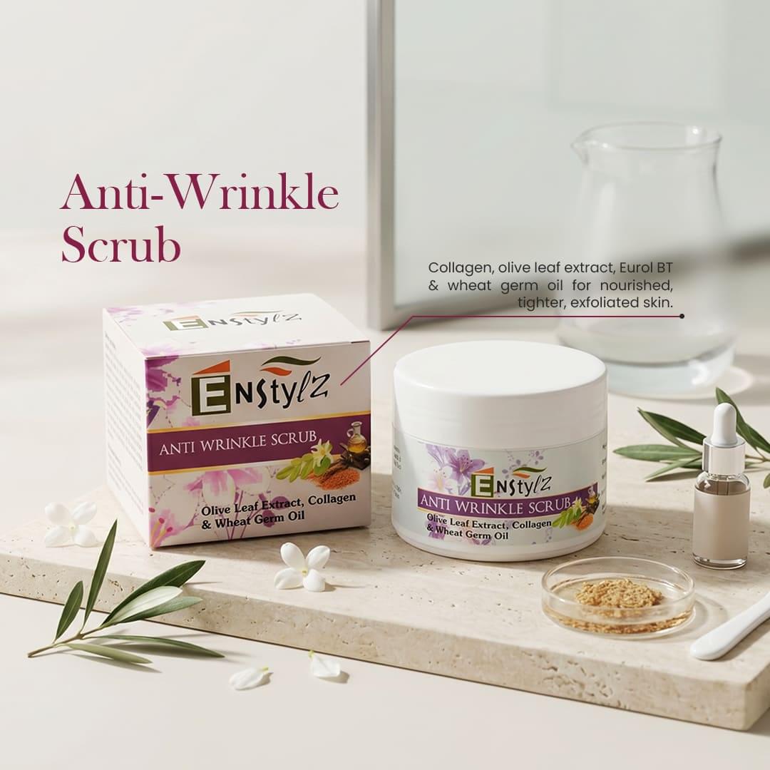Enstylz Anti Wrinkle Scrub with Collagen | Skin Repair & Firming Scrub - Image 2