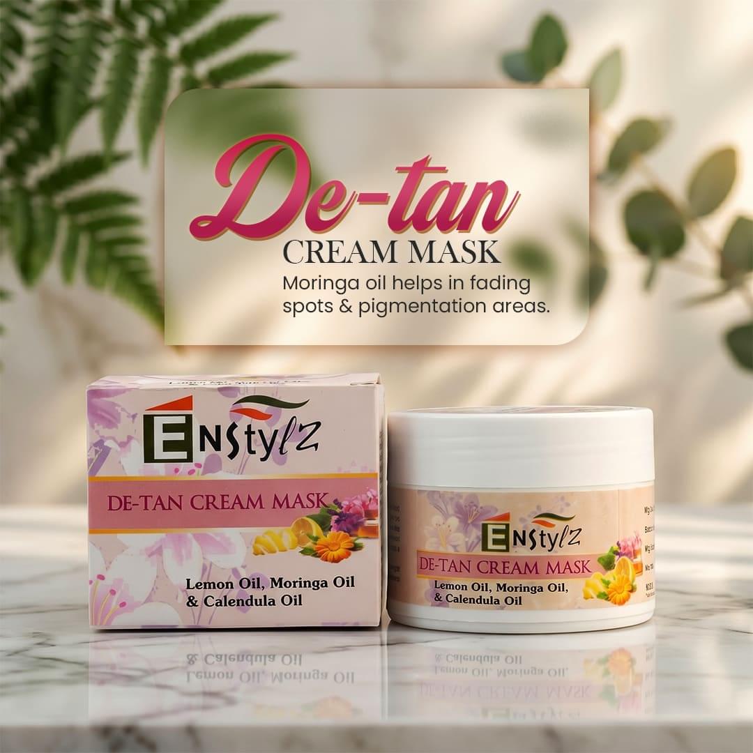 Enstylz De-Tan Cream Mask with Lemon Peel Extract - Image 2