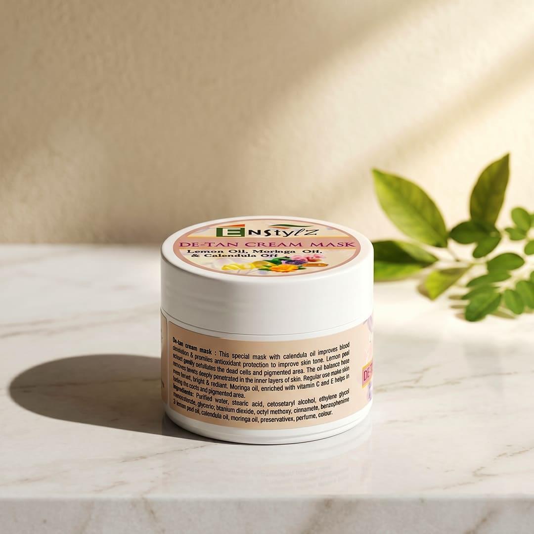 Enstylz De-Tan Cream Mask with Lemon Peel Extract - Image 3