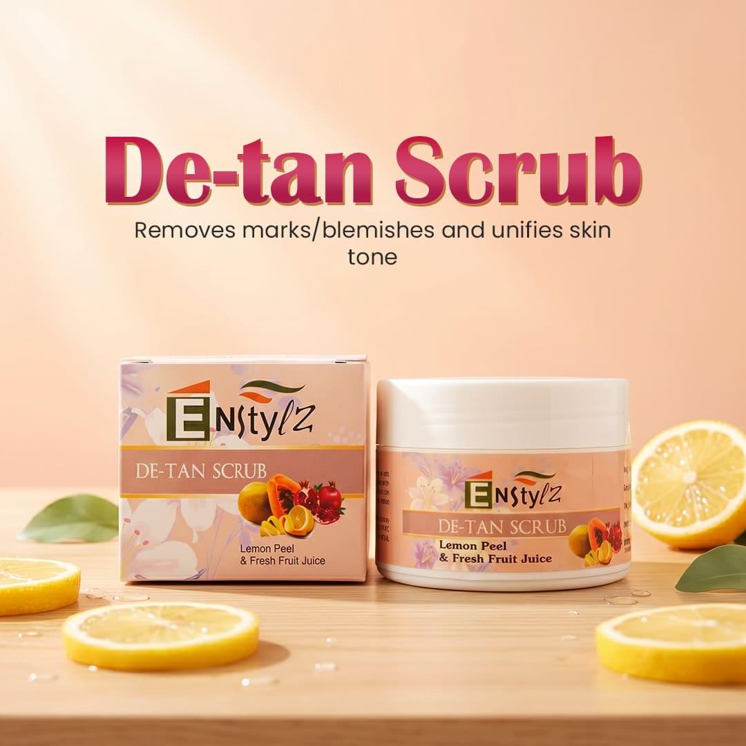 Enstylz De-Tan Scrub | AHA Exfoliating Face Scrub - Image 2