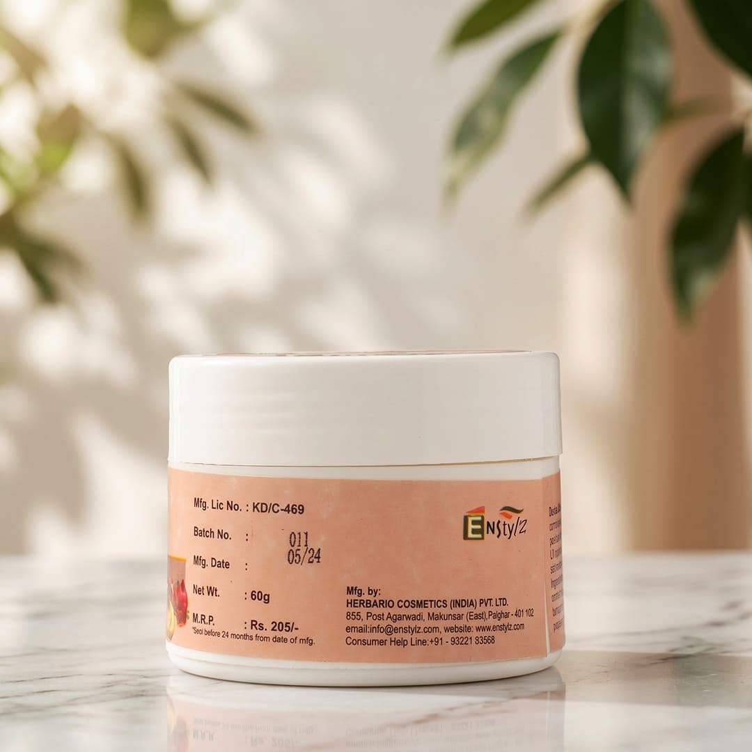 Enstylz De-Tan Scrub | AHA Exfoliating Face Scrub - Image 3