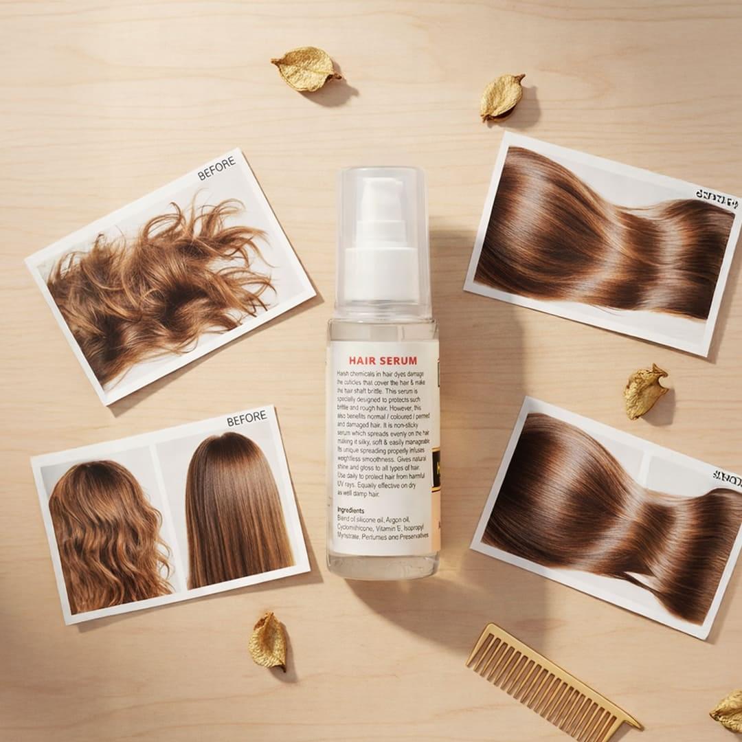 Enstylz Hair Serum with Argan Oil & Vitamin E | Anti Frizz | UV Protection | 100ml - Image 3