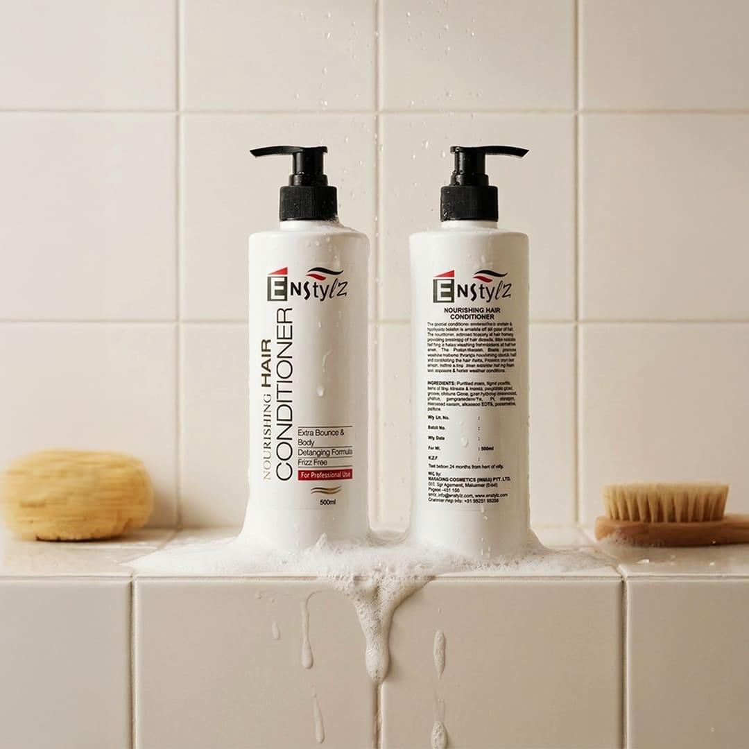 Enstylz Nourishing Hair Conditioner with Keratin & Proteins | Smooth & Frizz Free Hair - Image 3