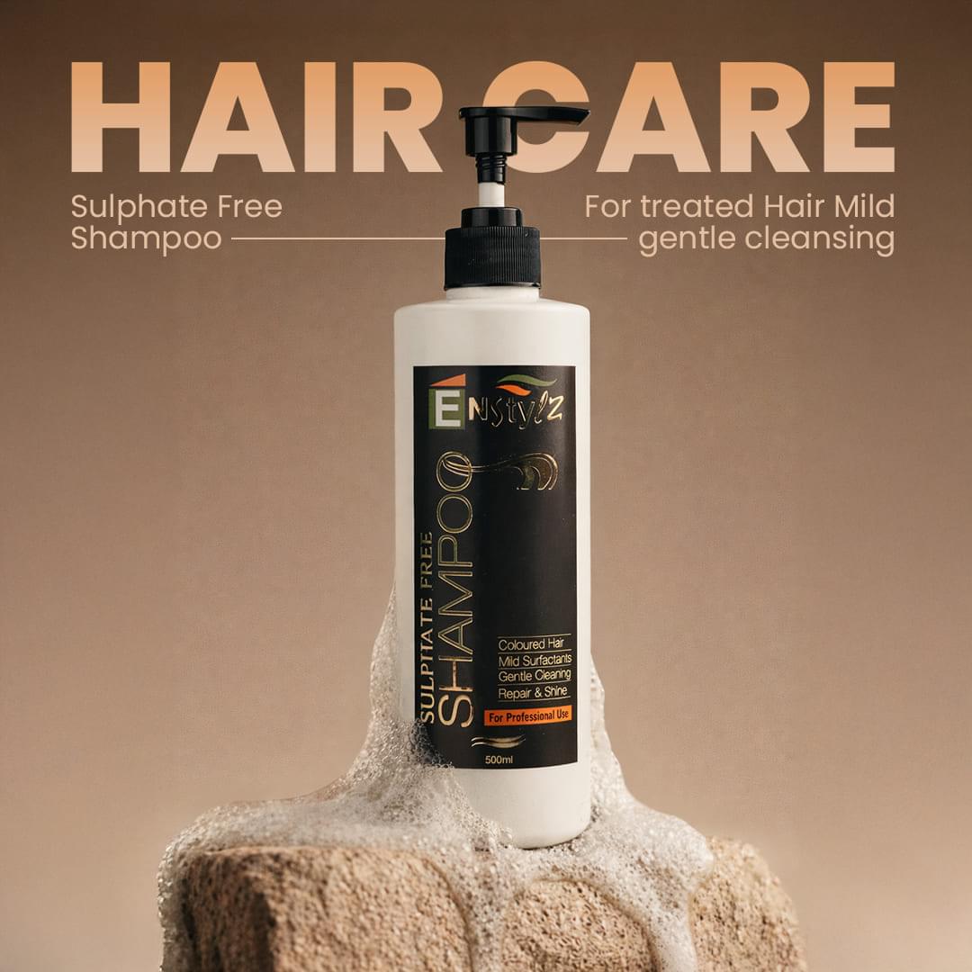 Enstylz Sulphate Free Shampoo for Coloured Hair | Gentle Cleansing Formula | 200ml / 500ml - Image 2