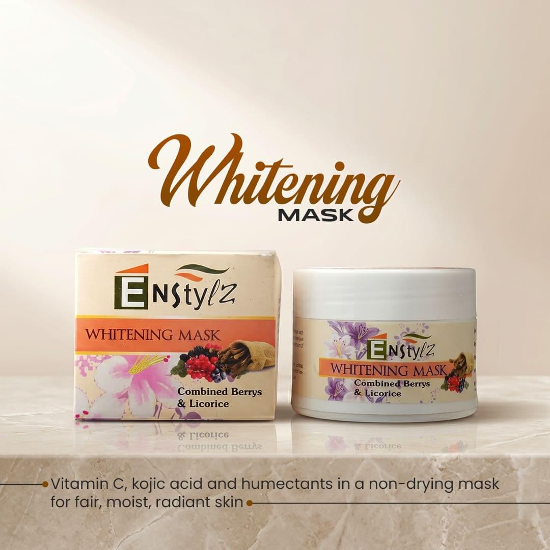 Enstylz Whitening Face Mask with Kojic Acid | Skin Brightening Mask - Image 2