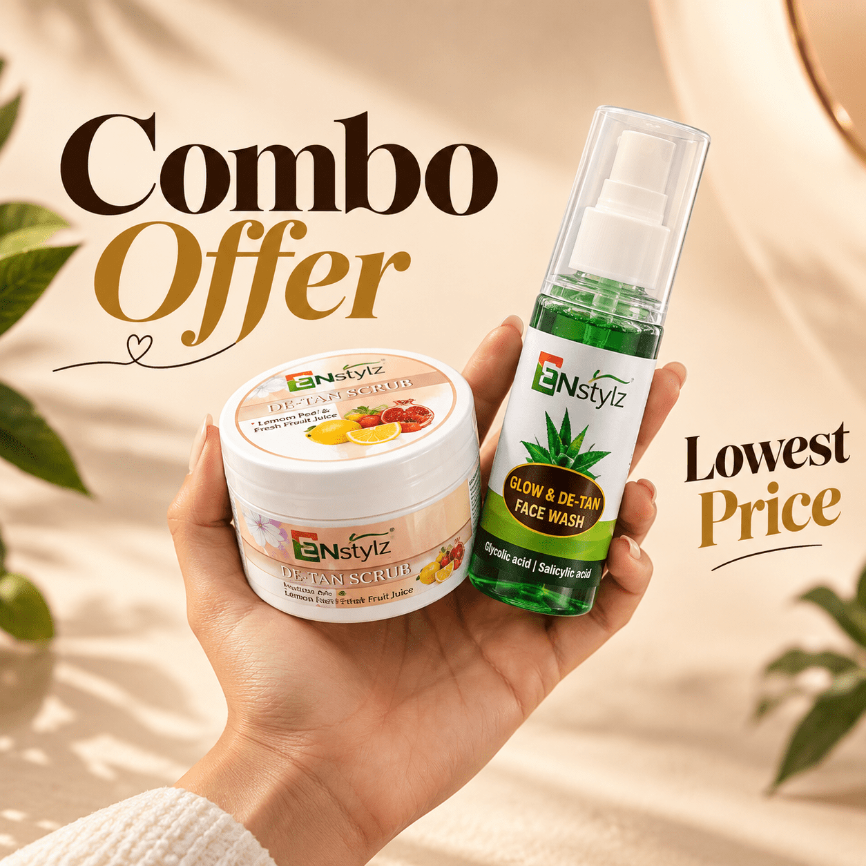 best de tan face wash and scrub