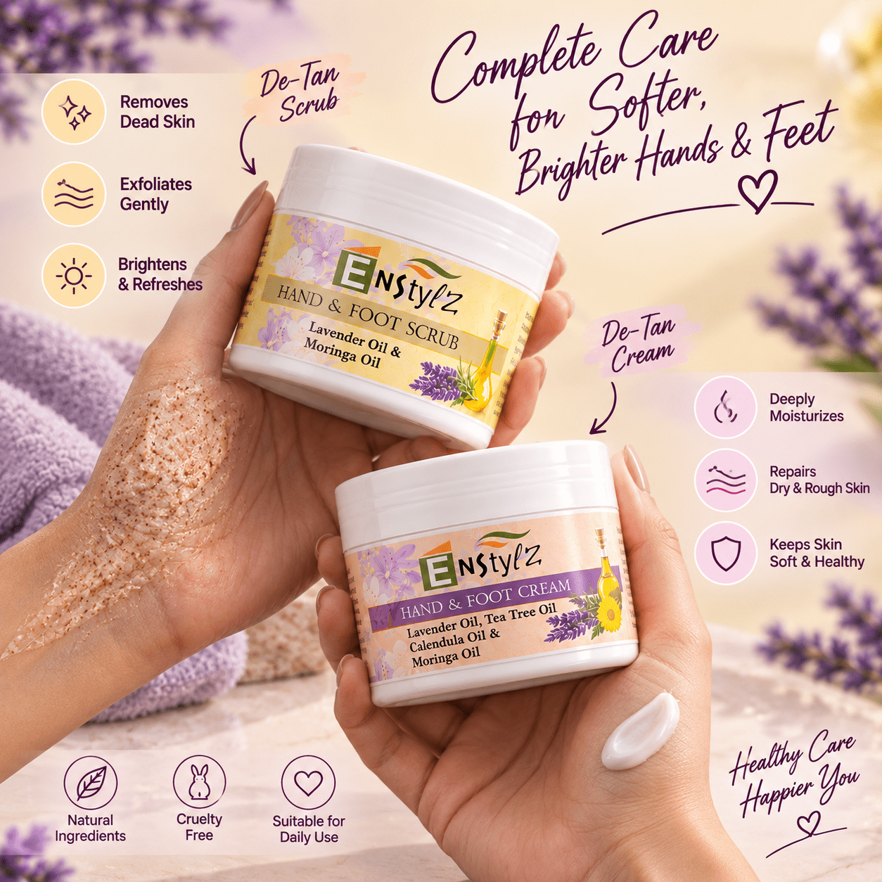 Enstylz Foot Scrub | Buy Scrub, Get Foot Cream Free Worth ₹195 - Image 2