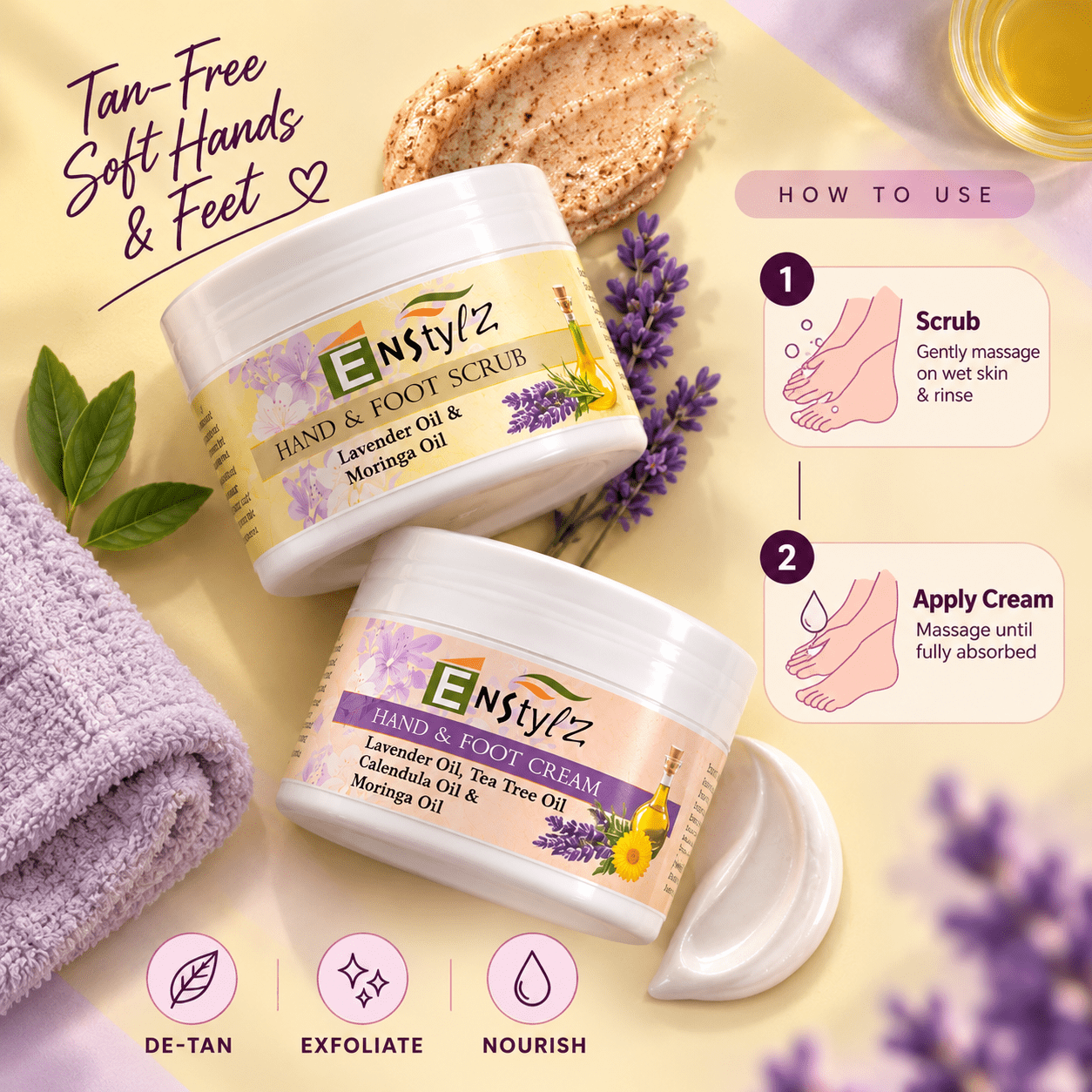 Enstylz Foot Scrub | Buy Scrub, Get Foot Cream Free Worth ₹195 - Image 3
